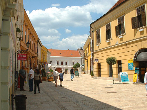 La ciudad de Pcs es una mezcolanza de bvedas de la poca romana, minaretes y djamis de cpulas turcas, de refinada porcelana Zsolnay, pinturas de Csontvry, de las formas decorativas de Vasarely, almendros en flor y restaurantes y cafeteras de ambiente irresistible. Se encuentra situado a 200 kilmetros al sur de Budapest.