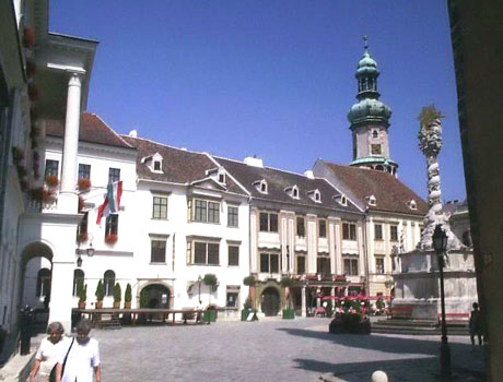 Die Stadt Sopron, reich an historischen Sehenswrdigkeiten, ist von den mit Kiefernwldern und Weinbergen bedeckten Lvr Bergen umgeben, welche ausgezeichnete Weine produzieren. Sopron liegt ganz in der Nhe der oesterreichisch-ungarischen Grenze, 212 km von Budapest und 70 km von Wien.