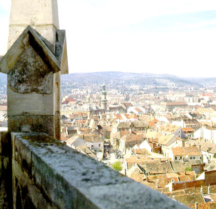 The city which is one of the most abundant ones in historical sights in whole Hungary is Sopron. It is a small town, wreathed by the Lvr Hills covered in pine forests and vineyards producing excellent wine. It is situated by the Austrian-Hungarian border, 220 kms from Budapest and 60 kms from Vienna.