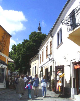 Szentendre, a peaceful little town is situated at the Danube bend, North of Budapest. It takes 20 minutes to get there by car or 40 minutes by public transportation. Szentendre is a town of arts and museums, and very popular among tourists.