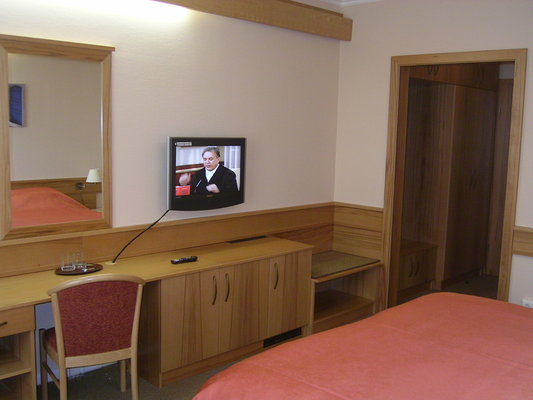 The hotel is located directly in the thermal bath area, a few minutes walk away from the Lajta river, with 59 well-equipped rooms with ensuite facilities.