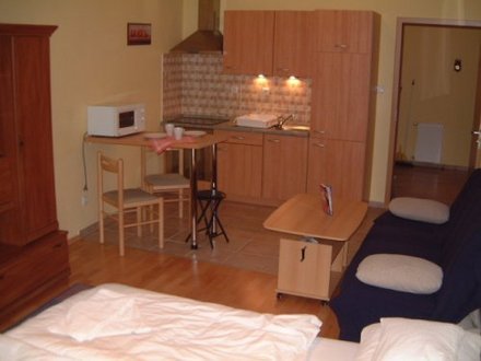 Elite Studios are located in center of Budapest, about 300 meters from the Small Boulevard (K�roly K�r�t) and Astoria. The world famous synagogue is 50 meters far from the building.