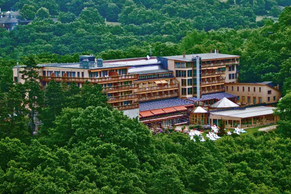 Hotel Silvanus is one of the most beautifully situated hotels in the Danube Bend, with a calm, friendly surrounding, sitting atop the 352 metre (1,150 foot) high Fekete-hegy (Black Mountain), built next to King M�ty�s' Fellegv�r (Citadel).