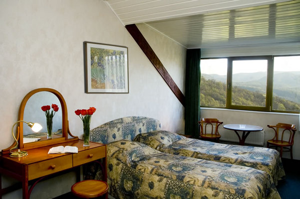 Hotel Silvanus is one of the most beautifully situated hotels in the Danube Bend, with a calm, friendly surrounding, sitting atop the 352 metre (1,150 foot) high Fekete-hegy (Black Mountain), built next to King M�ty�s' Fellegv�r (Citadel).